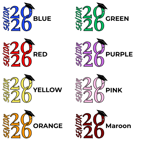 Senior 2026 Grad T-Shirts Bundle of 100, One Logo placement