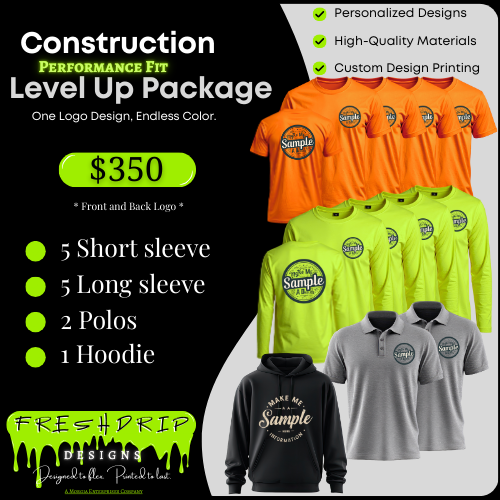 13 Set Construction Level-Up Pack, Performance Fit, Front and Back Logo