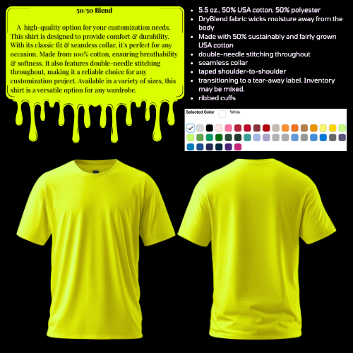 13 Set Construction Level-Up Pack, 50/50 Blend, Front and Back Logo